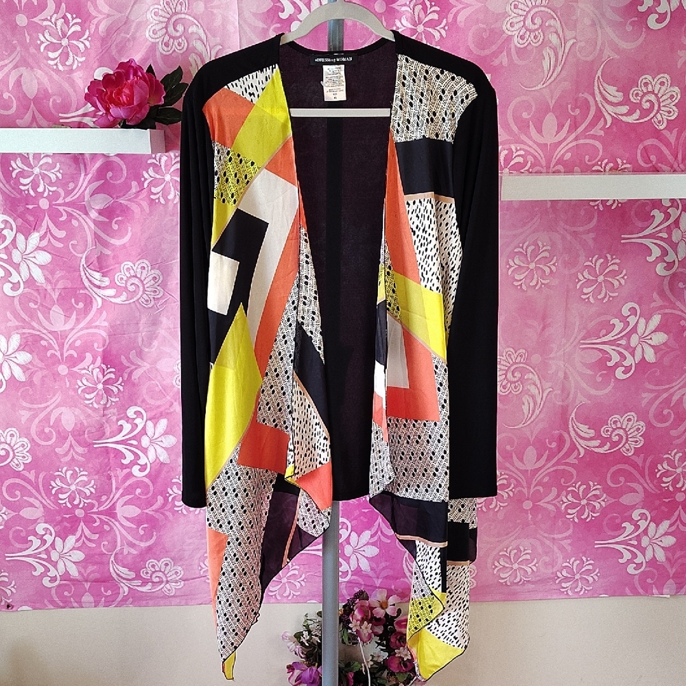 Colorful Geometric Women's Cardigan